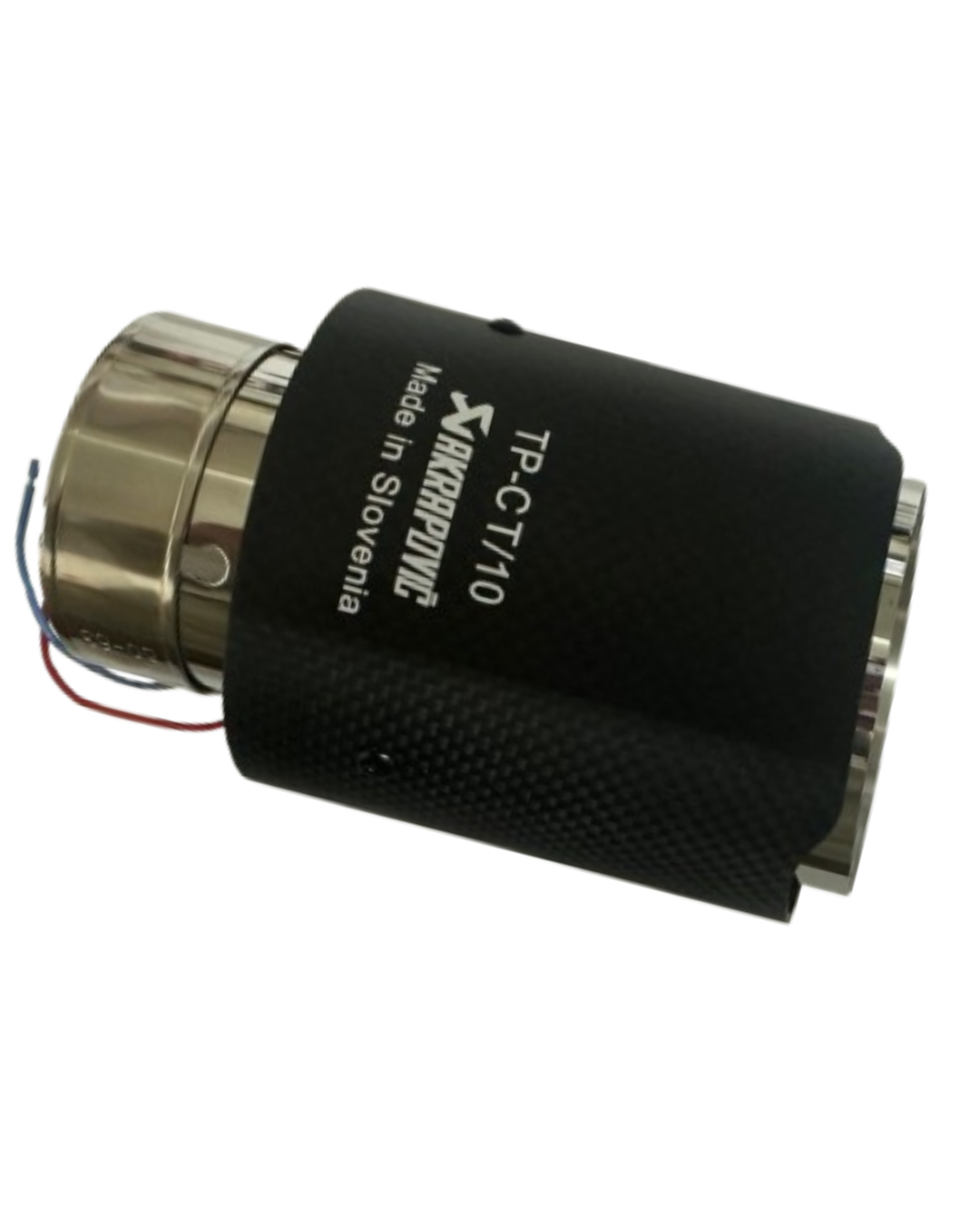 Puntera de Exosto Akrapovic Carbono Mate con Luz Roja