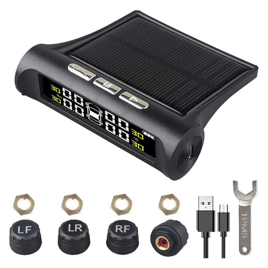 Medidor De Presión De Aire Con Panel Solar