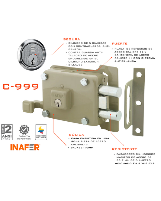 Cerradura INAFER C-999