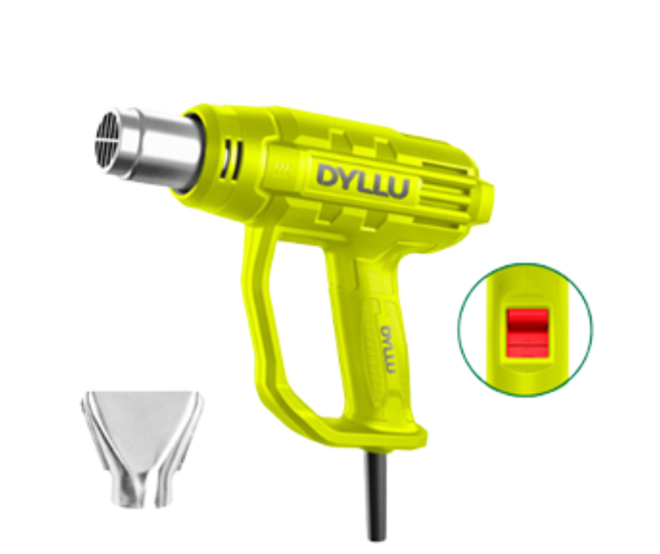 PISTOLA DE CALOR 1800W INCLUYE 1 BOQUILLA DYLLU