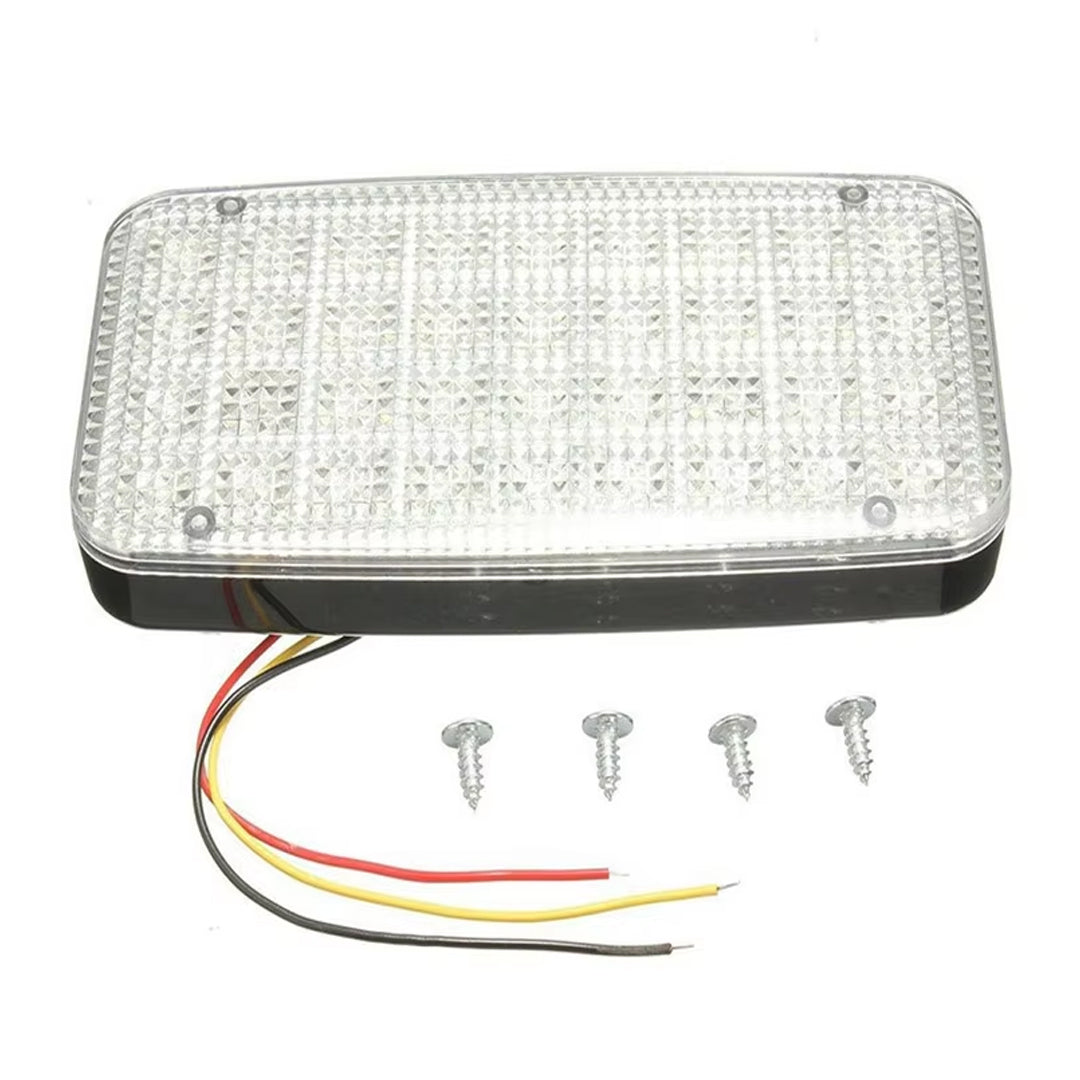 Lámpara Techo Cuadrada Led Blanca Con Switch