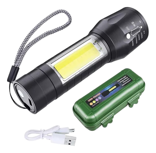 Linterna Pequeña Recargable Doble Función