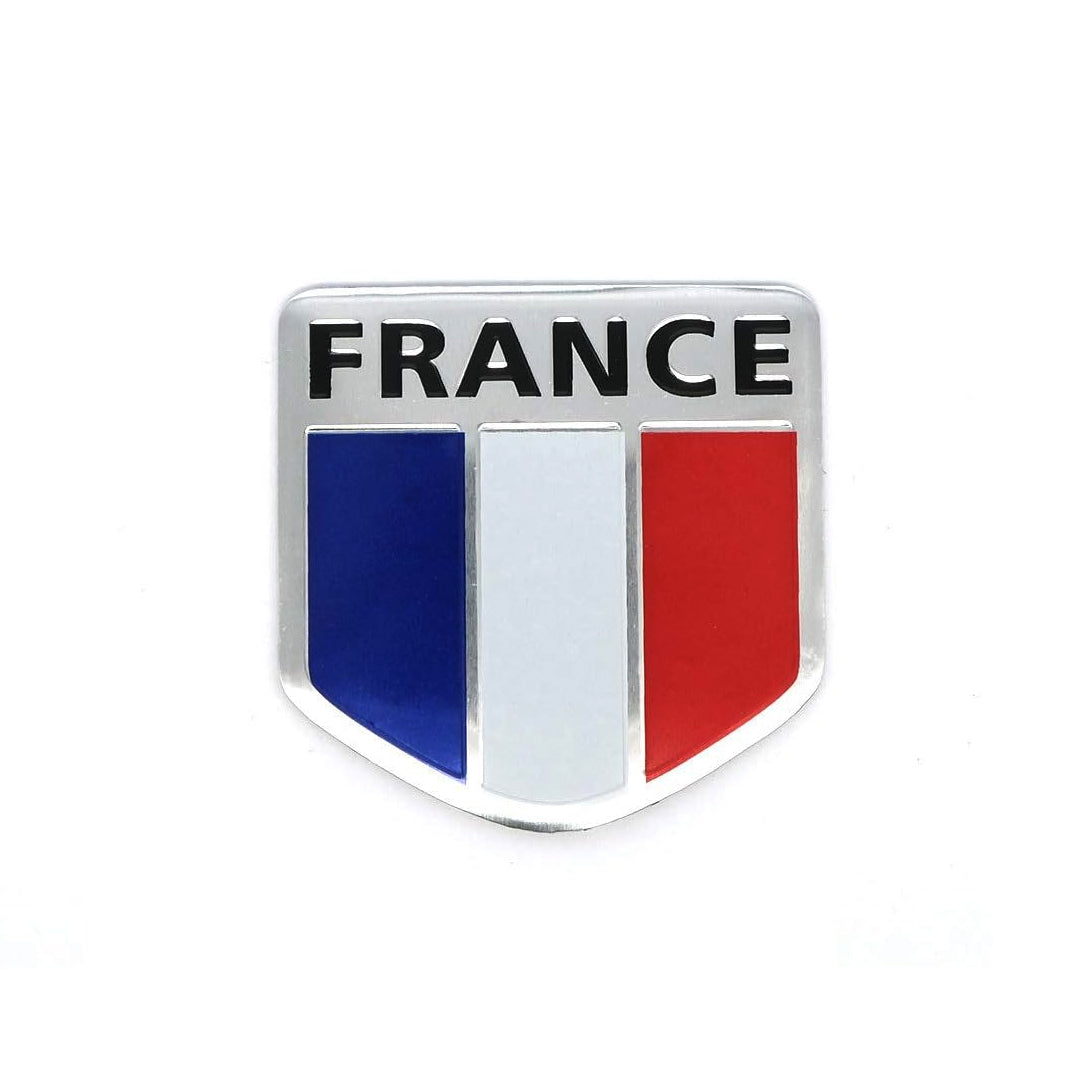 Emblema Bandera En Aluminio France