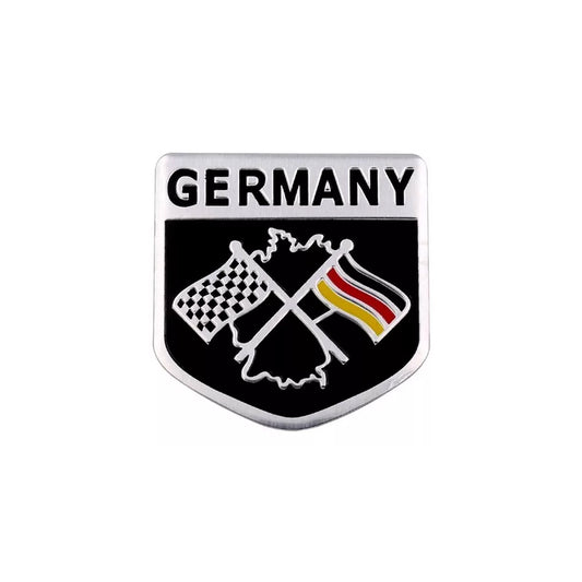 Emblema Bandera En Aluminio Germany-A