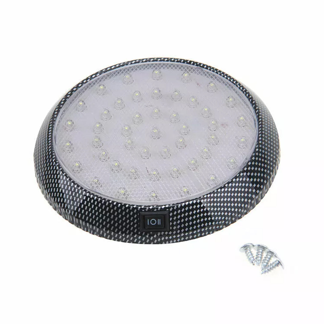 Lámpara Techo Redonda Led Blanca Con Switch