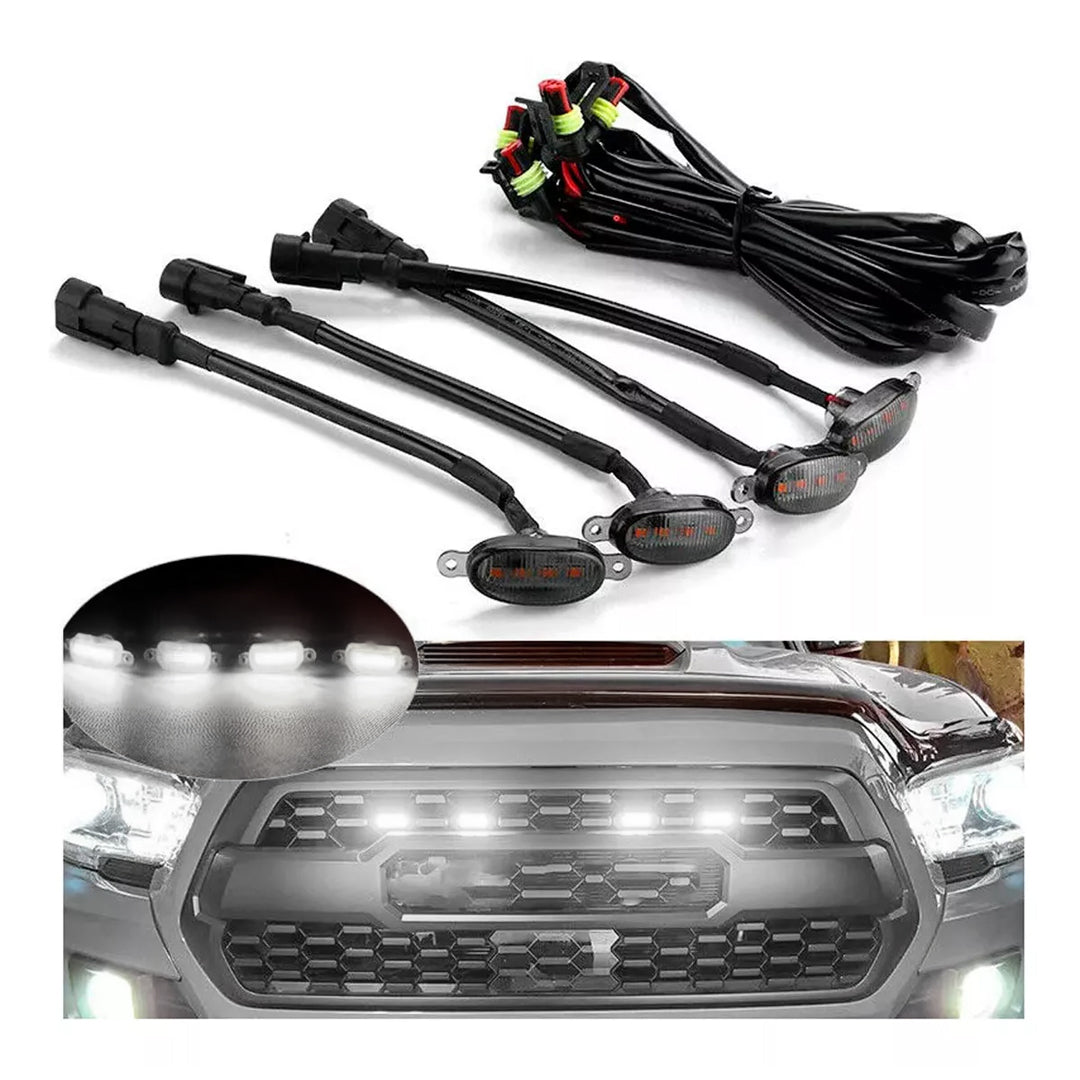 Luces Tipo Persiana Ford Carcasa Ahumada x4 Unidades