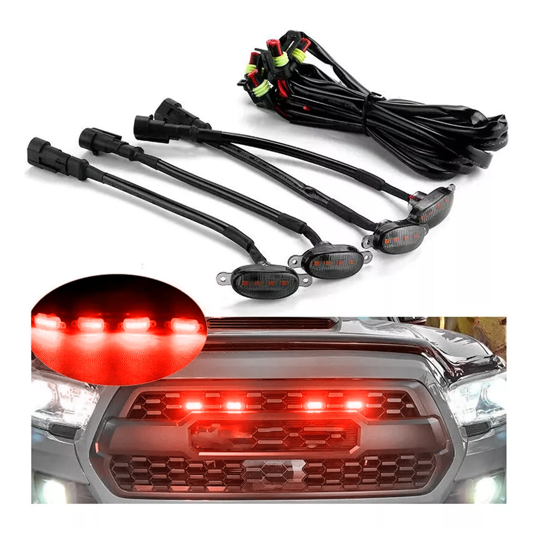 Luces Tipo Persiana Ford Carcasa Ahumada x4 Unidades