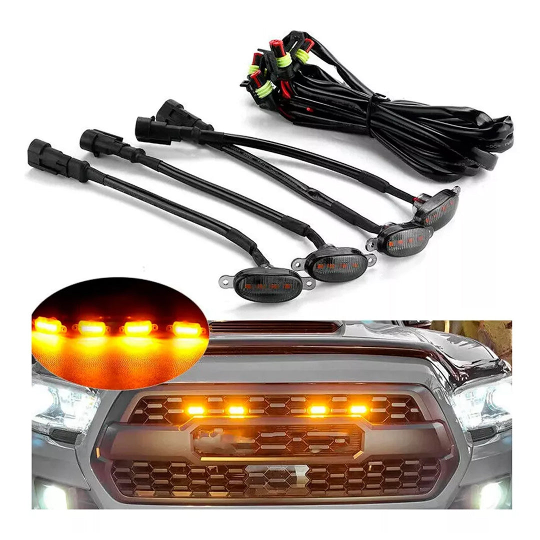 Luces Tipo Persiana Ford Carcasa Ahumada x4 Unidades