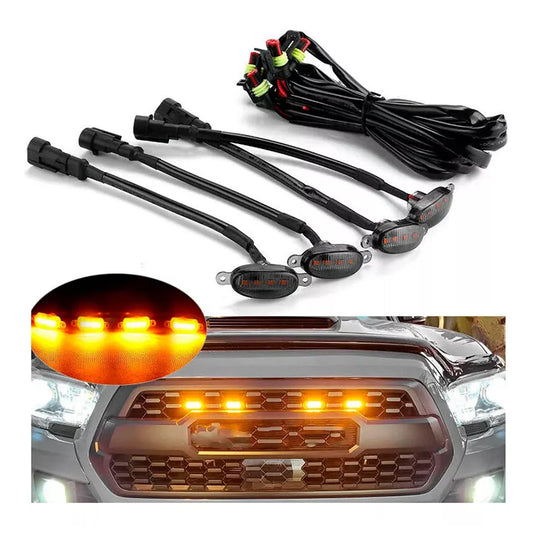 Luces Tipo Persiana Ford Carcasa Ahumada x4 Unidades