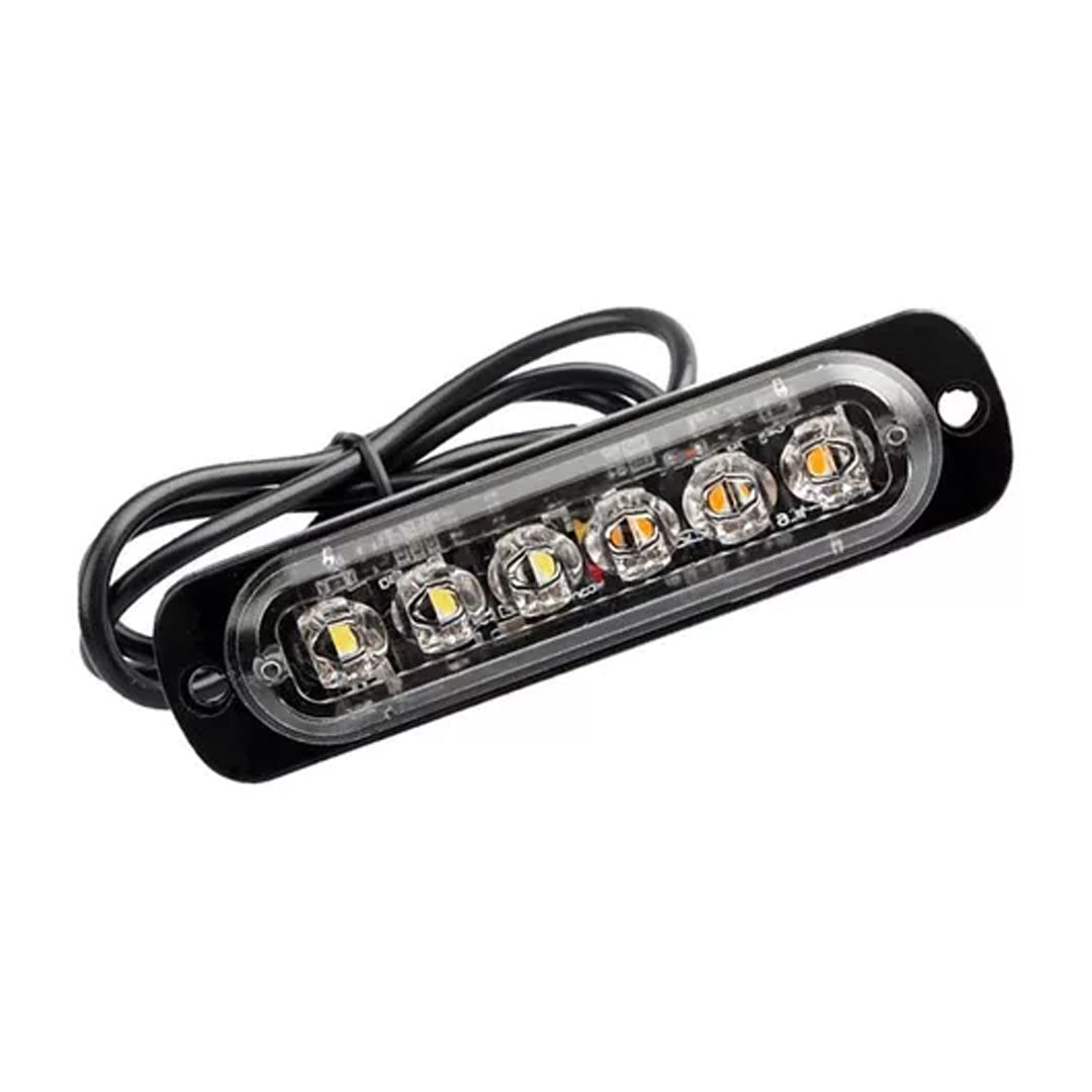 Cocuyo Led Strober 3 Funciones Multivoltaje 6 Led Amarillo