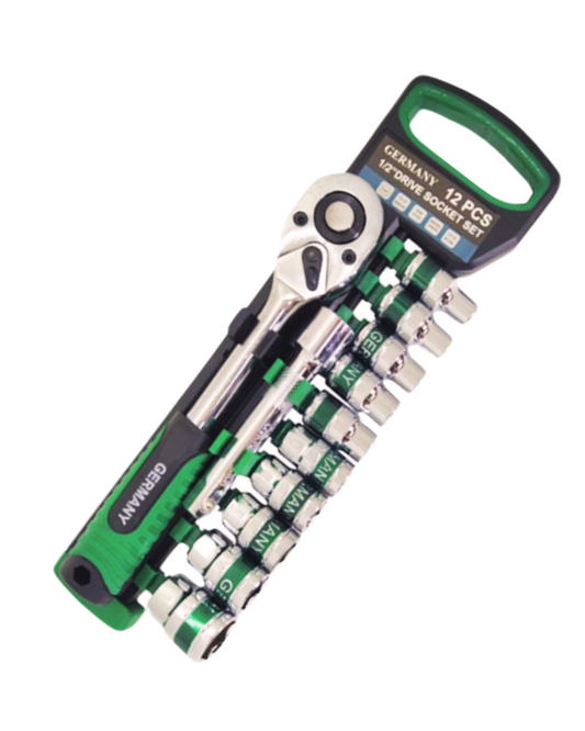 Juego de Copa 12 Piezas con Rachet 1/2'' (8-24mm)