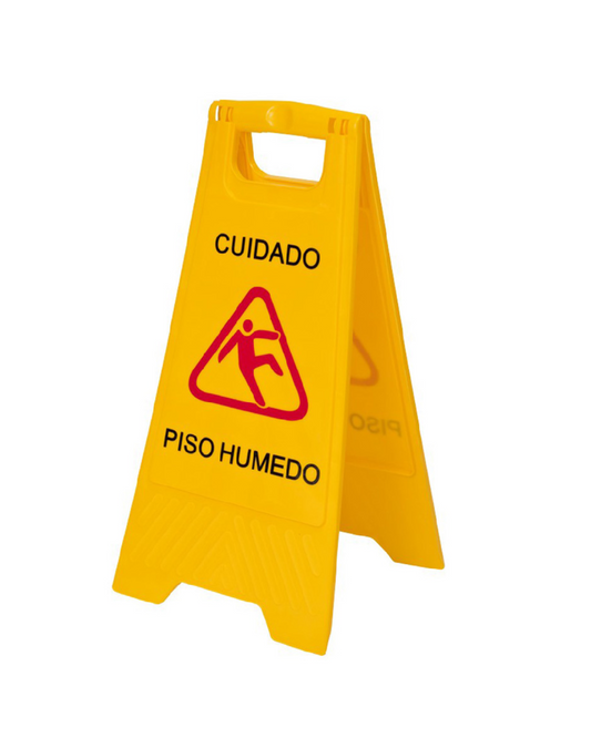 Señal de piso tijera