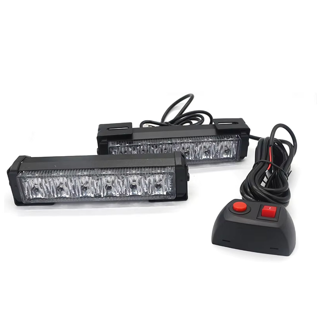 Strober Azul / Rojo 6 Led 7 Funciones