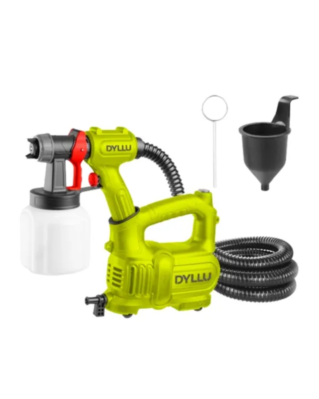 Compresor Mini + Pistola Industrial con Vaso Plástico 800 ml – 550W DYLLU