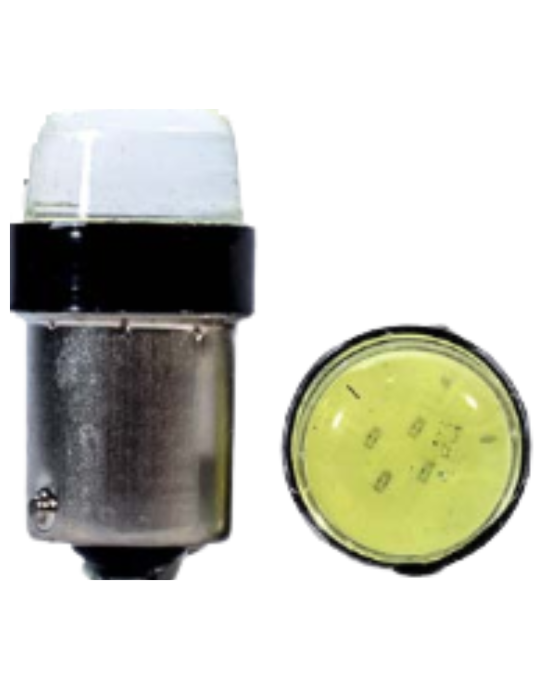 JUEGO BOMBILLO 1034 DOBLE CONTACTO BLANCO CON FLACHEO 24V