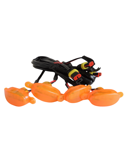 LUCES TIPO PERSIANA x 4 UND NARANJA / ÁMBAR