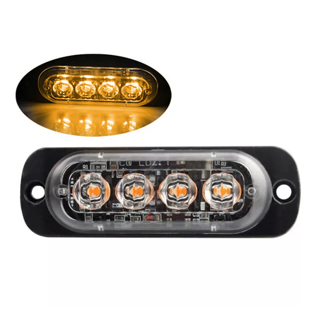 Cocuyo Led Strober 8 Funciones Multivoltaje 4 Led